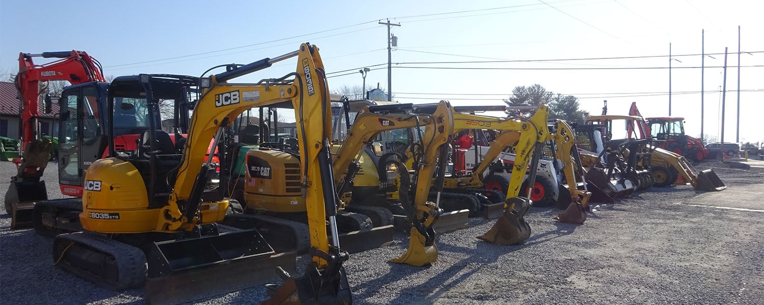 Turkeyfoot Equipment mini excavator inventory